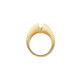 Oval Bezel Set Ring Mounting in 18 Karat Rose Gold for Oval Stone