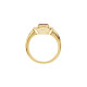 Beaded Halo Style Ring Mounting in 10 Karat Rose Gold for Round Stone