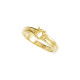 Family Ring Mounting in 18 Karat Yellow Gold for Oval Stone