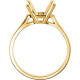 Solitaire Ring Mounting in 18 Karat Yellow Gold for Round Stone