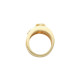 Etruscan Style Bezel Set Band Mounting in 18 Karat Yellow Gold for Oval Stone