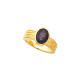 Bezel Set Beaded Ring Mounting in 14 Karat Rose Gold for Oval Stone