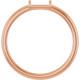 Stackable Ring Mounting in 18 Karat Rose Gold for Straight baguette Stone