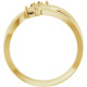 Two Stone Ring Mounting in 10 Karat Yellow Gold for Round Stone