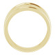 Family Negative Space Ring Mounting in 10 Karat Yellow Gold for Round Stone