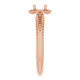 Halo Style Knife Edge Engagement Ring Mounting in 14 Karat Rose Gold for Round Stone