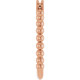 Family Beaded Ring Mounting in 18 Karat Rose Gold for Round Stone