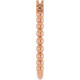 Family Beaded Ring Mounting in 10 Karat Rose Gold for Round Stone