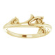 Family Branch Ring Mounting in 18 Karat Yellow Gold for Round Stone