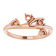 Family Branch Ring Mounting in 18 Karat Rose Gold for Round Stone