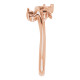 Family Branch Ring Mounting in 18 Karat Rose Gold for Round Stone