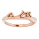 Family Branch Ring Mounting in 10 Karat Rose Gold for Round Stone