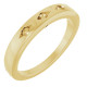 Family Gypsy Set Ring Mounting in 10 Karat Yellow Gold for Round Stone