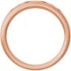 Family Gypsy Set Ring Mounting in 10 Karat Rose Gold for Round Stone