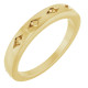 Family Gypsy Set Ring Mounting in 18 Karat Yellow Gold for Round Stone