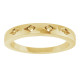 Family Gypsy Set Ring Mounting in 18 Karat Yellow Gold for Round Stone