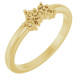 Family Cluster Ring Mounting in 18 Karat Yellow Gold for Round Stone