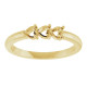 Family Heart Ring Mounting in 10 Karat Yellow Gold for Heart shape Stone