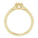 Halo Style Ring Mounting in 14 Karat Yellow Gold for Round Stone