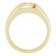 Solitaire Ring Mounting in 14 Karat Yellow Gold for Round Stone