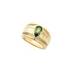 Bezel Set Ring Mounting in 18 Karat Yellow Gold for Pear shape Stone