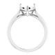 Solitaire Ring Mounting in Sterling Silver for Heart shape Stone