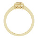 Solitaire Birthstone Ring Mounting in 14 Karat Yellow Gold for Round Stone