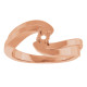 Family Bypass Ring Mounting in 18 Karat Rose Gold for Round Stone.
