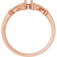 Family Ring Mounting in 18 Karat Rose Gold for Round Stone...