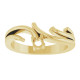 Family Bypass Ring Mounting in 18 Karat Yellow Gold for Round Stone...