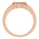 Family Ring Mounting in 10 Karat Rose Gold for Round Stone...