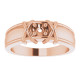 Family Ring Mounting in 10 Karat Rose Gold for Round Stone...