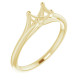 Solitaire Engagement Ring Mounting in 10 Karat Yellow Gold for Round Stone.