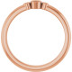 Family Stackable Ring Mounting in 10 Karat Rose Gold for Round Stone.