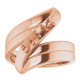 Engravable Family Ring Mounting in 10 Karat Rose Gold for Round Stone.