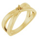 Family Ring Mounting in 10 Karat Yellow Gold for Round Stone..