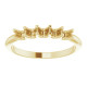 Family Ring Mounting in 10 Karat Yellow Gold for Round Stone...