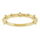 Family Stackable Ring Mounting in 10 Karat Yellow Gold for Round Stone.