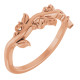 Family Floral Ring Mounting in 18 Karat Rose Gold for Round Stone.