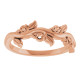 Family Floral Ring Mounting in 18 Karat Rose Gold for Round Stone.