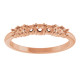 Family Stackable Ring Mounting in 10 Karat Rose Gold for Round Stone...