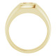 Solitaire Ring Mounting in 18 Karat Yellow Gold for Round Stone..