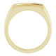 Accented Ring Mounting in 10 Karat Yellow Gold for Round Stone...