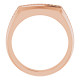Accented Ring Mounting in 14 Karat Rose Gold for Round Stone..