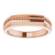 Accented Ring Mounting in 14 Karat Rose Gold for Round Stone..