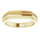 Accented Ring Mounting in 14 Karat Yellow Gold for Round Stone.