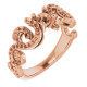 Accented Engagement Ring Mounting in 10 Karat Rose Gold for Round Stone...