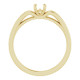 Accented Engagement Ring Mounting in 10 Karat Yellow Gold for Round Stone...