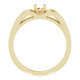 Solitaire Ring Mounting in 10 Karat Yellow Gold for Round Stone.