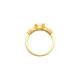 Bezel Set Ring Mounting in 14 Karat Rose Gold for Oval Stone, 4.91 grams